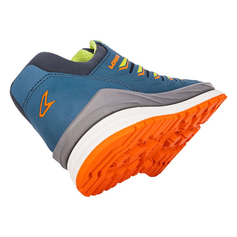 Lowa Schnelle Lieferung Herren Axos GTX Lo – Stahlblau/Limette | Schneller Versand