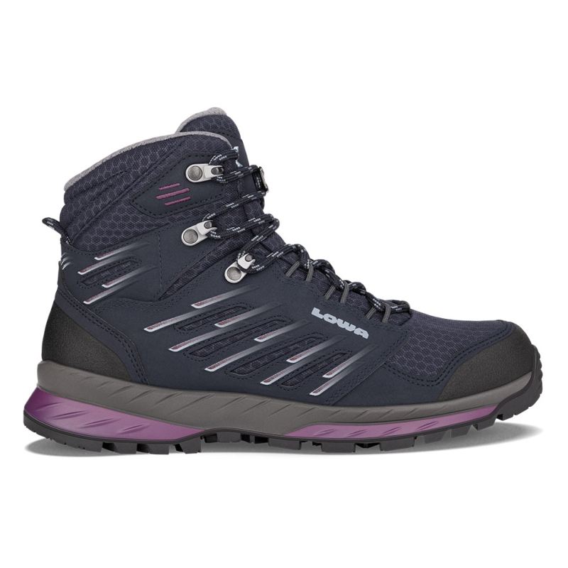 Lowa Schnelle Lieferung Trek Evo GTX Mid Ws für Damen, Marineblau/Beere | Sofort lieferbar