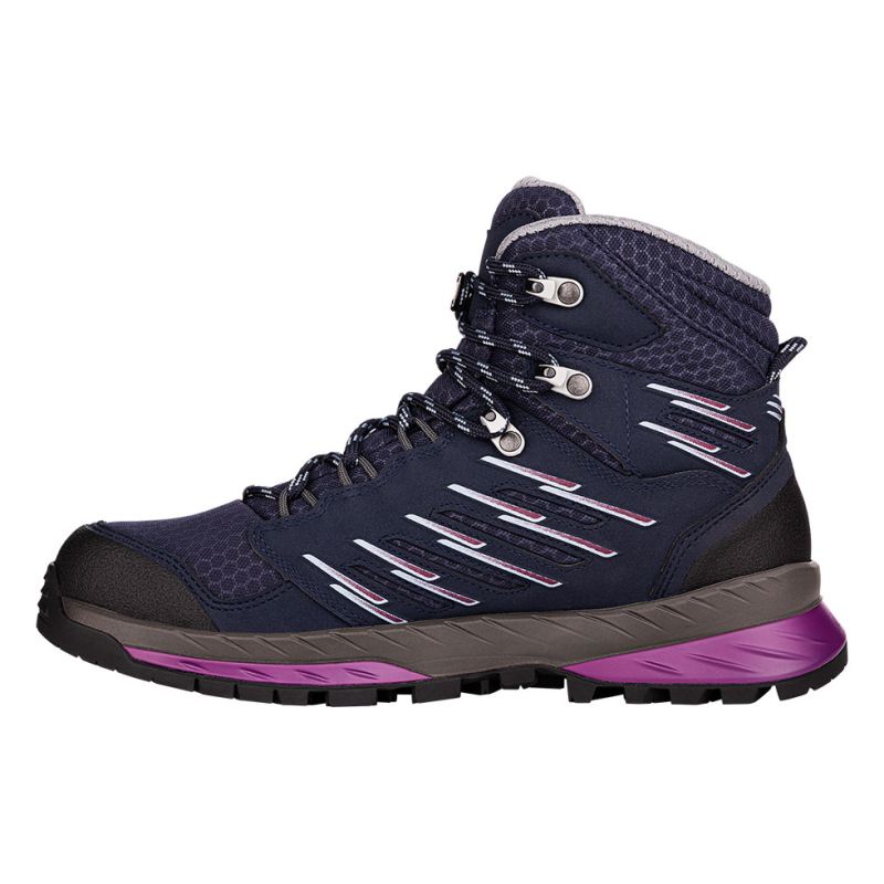 Lowa Schnelle Lieferung Trek Evo GTX Mid Ws für Damen, Marineblau/Beere | Sofort lieferbar