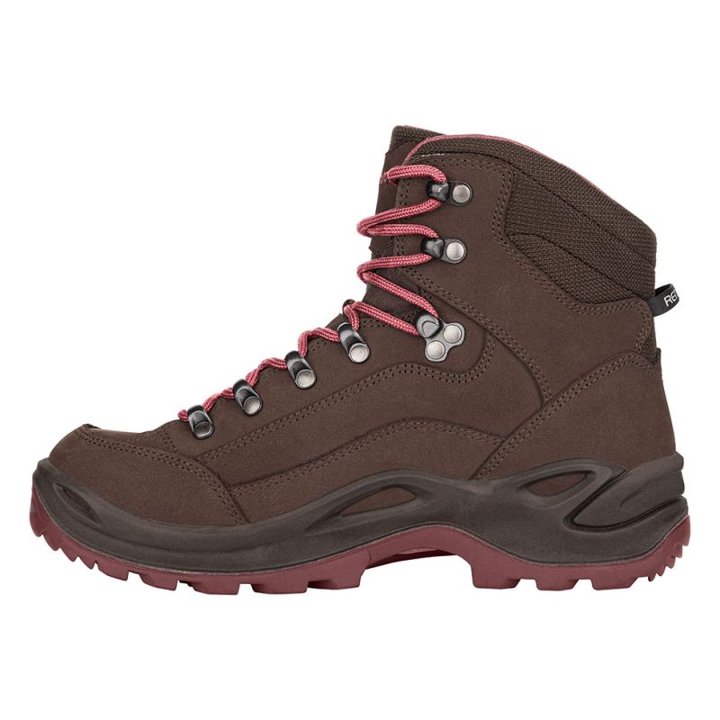 Lowa Schnelle Lieferung Renegade GTX Mid Ws für Damen, Espresso/Beere | Sofort lieferbar