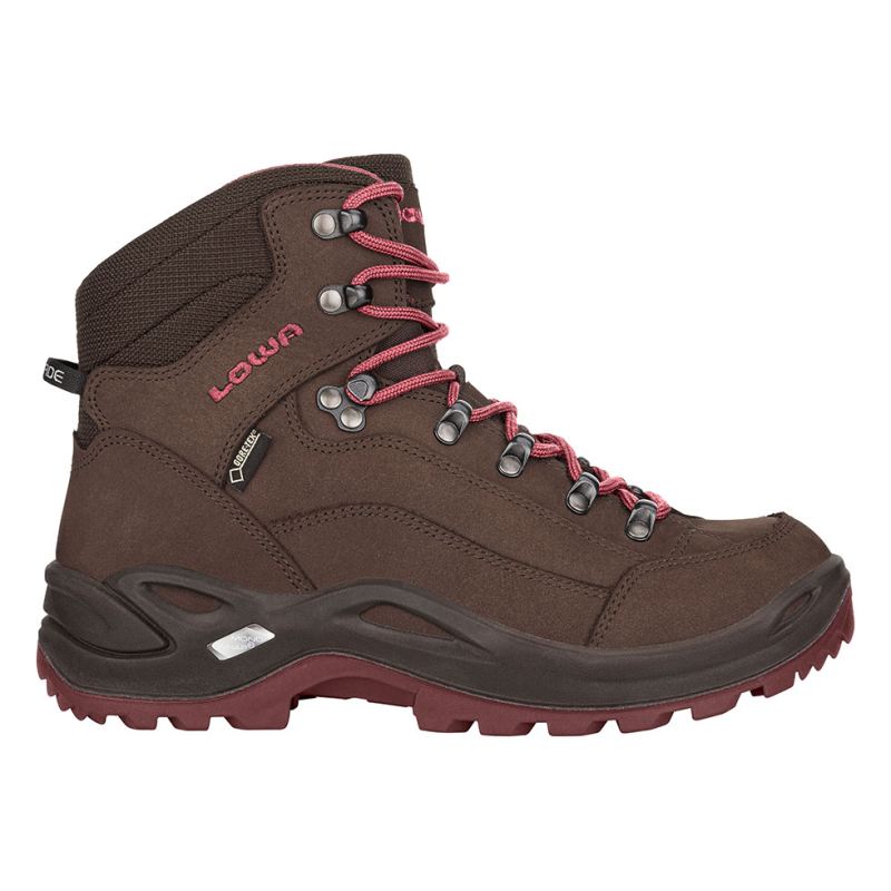 Lowa Schnelle Lieferung Renegade GTX Mid Ws für Damen, Espresso/Beere | Sofort lieferbar