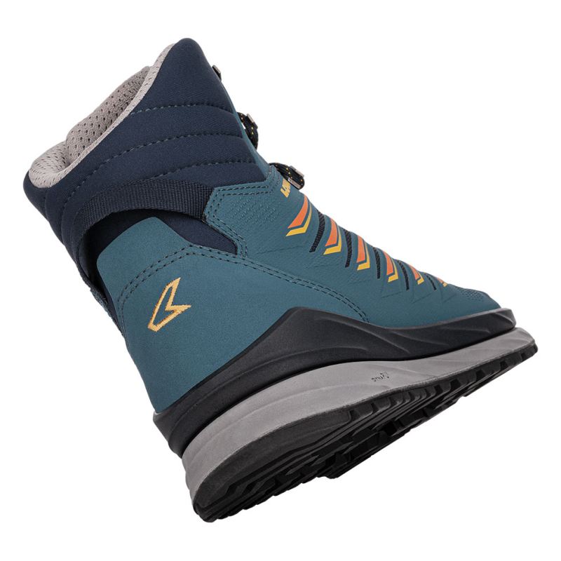 Lowa Schnelle Lieferung Herren Axos GTX Mid, Stahlblau/Orange | Schneller Versand