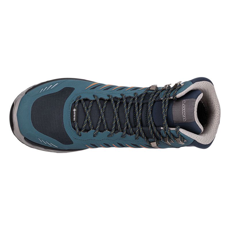 Lowa Schnelle Lieferung Herren Axos GTX Mid, Stahlblau/Orange | Schneller Versand