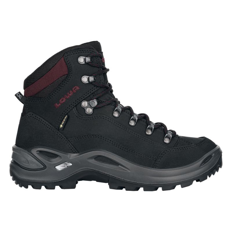 Lowa Schnelle Lieferung Damen Renegade GTX Mid Ws – Schwarz/Burgund | Sofort lieferbar