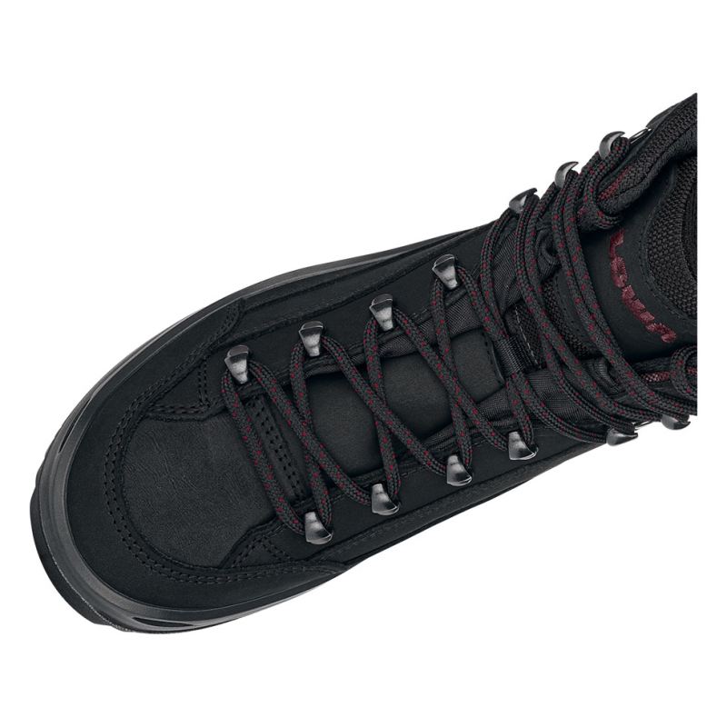 Lowa Schnelle Lieferung Damen Renegade GTX Mid Ws – Schwarz/Burgund | Sofort lieferbar